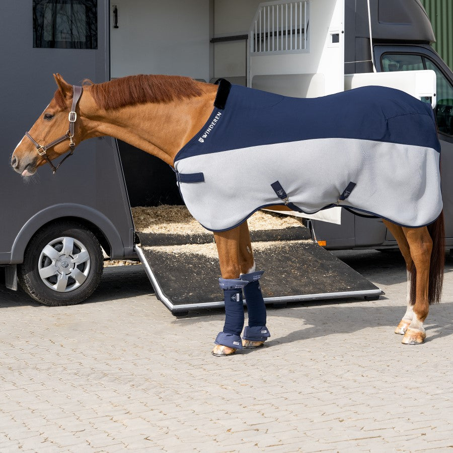 Winderen transportdeken Navy/Grey