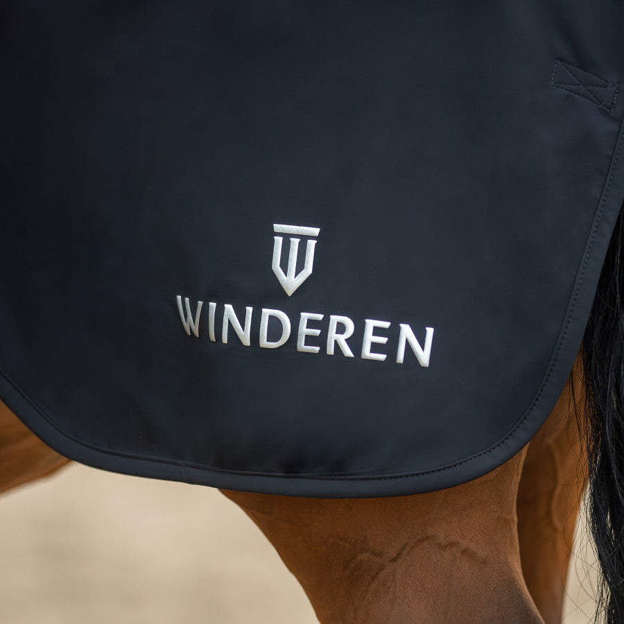 Winderen uitrijdeken softshell Thermo Clear Raven