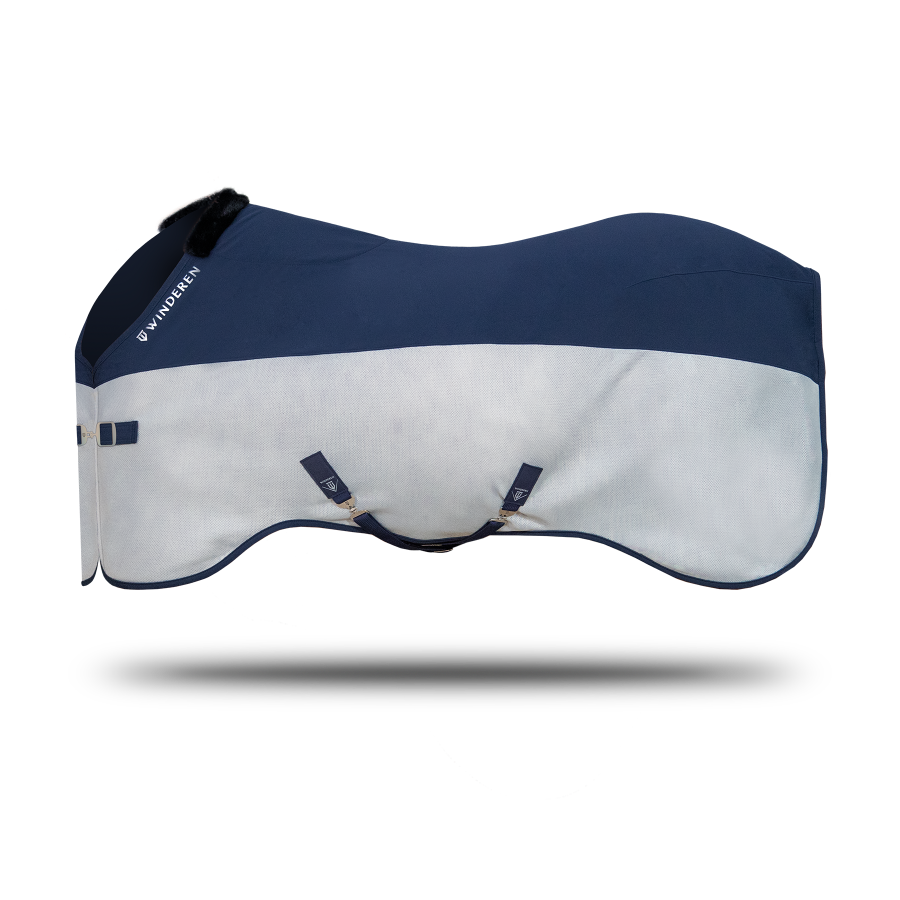 Winderen transportdeken Navy/Grey