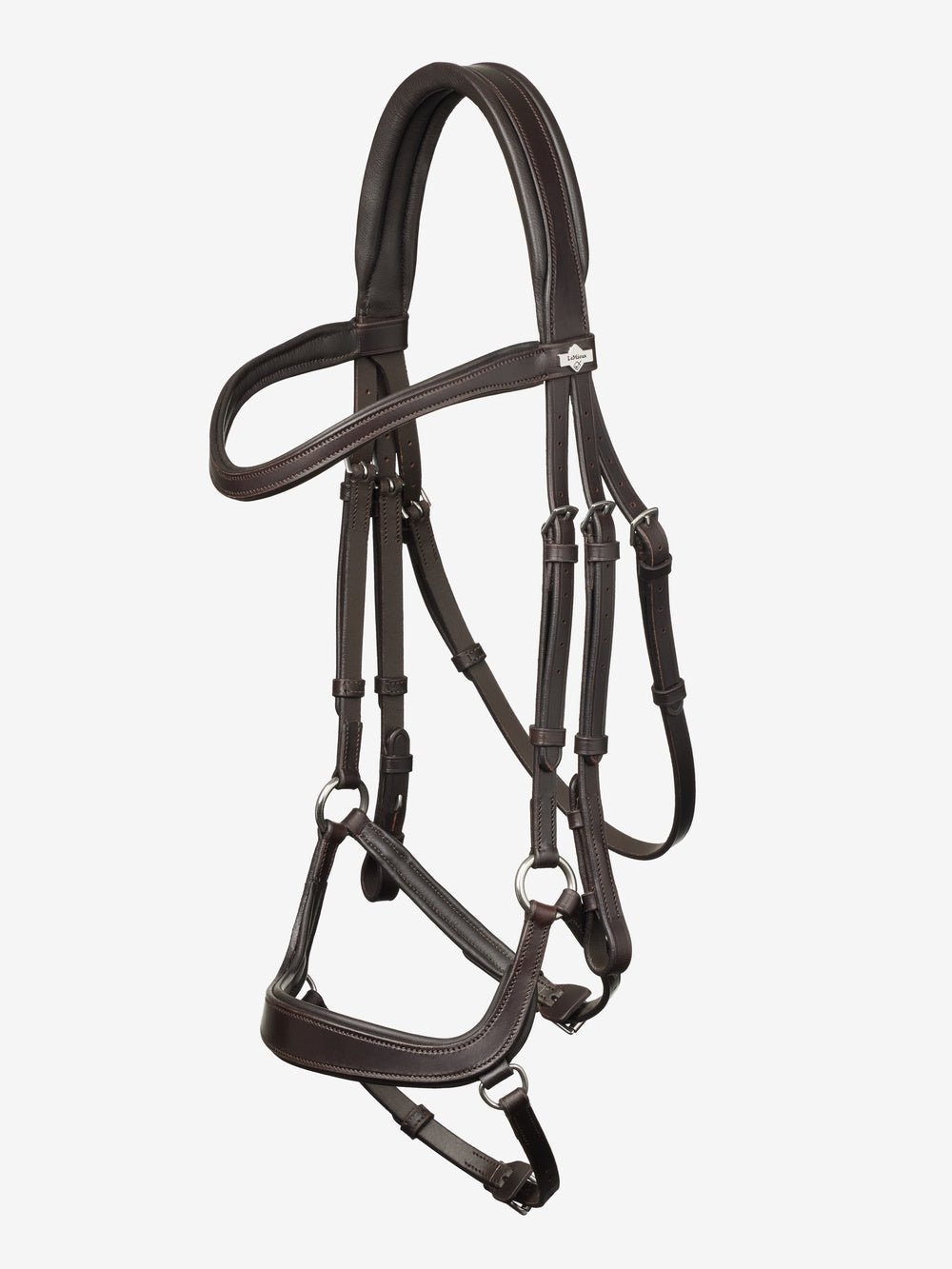 Arika Drop Hoofdstel Bruin/Zilver