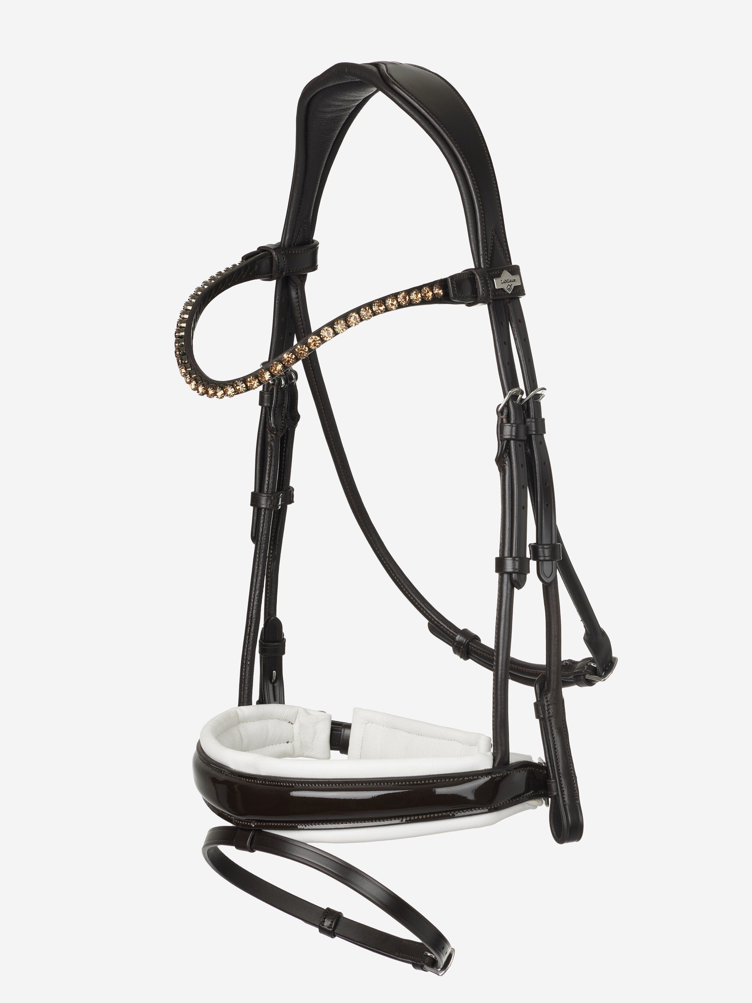 Kudos Patent Dressuur Hoofdstel Bruin/Wit