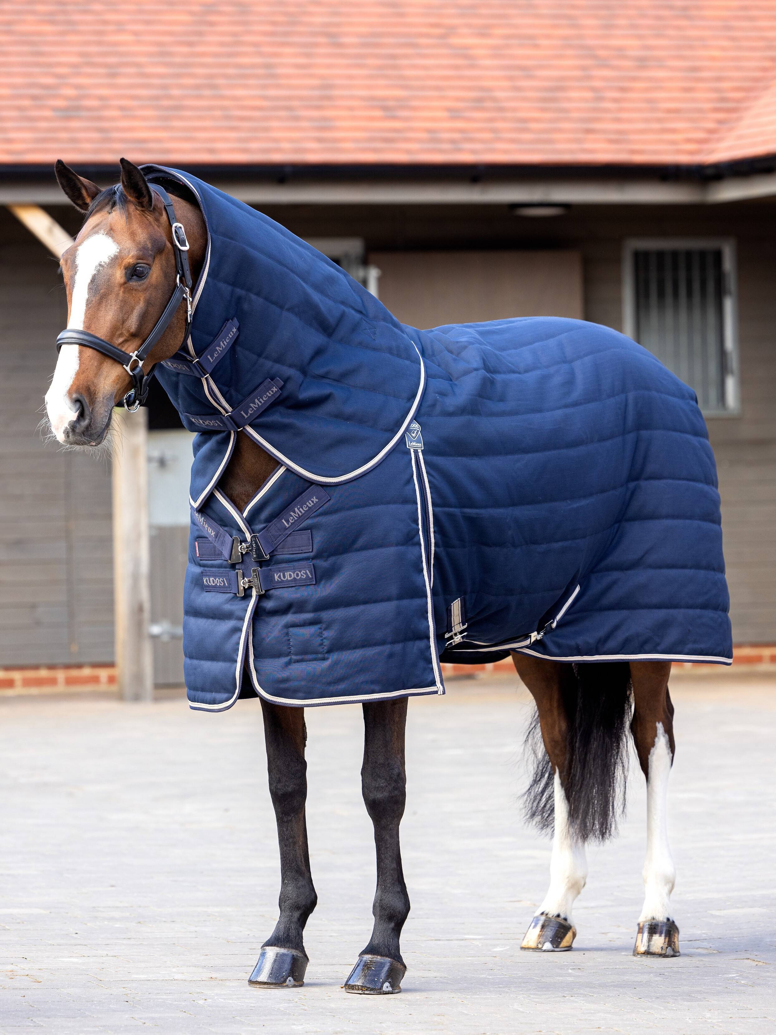 Halsstuk voor Kudos Staldeken 200 g Navy
